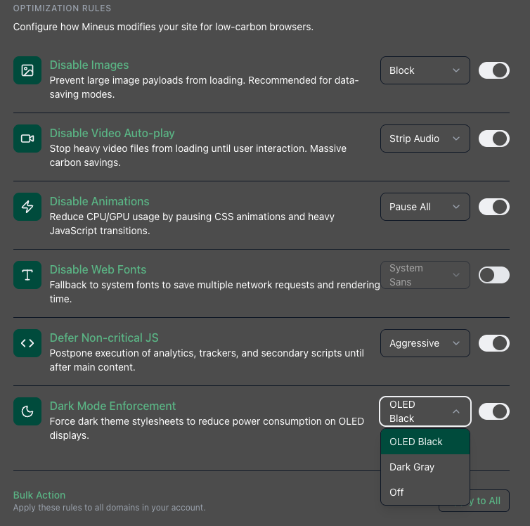 Configure your favorite features