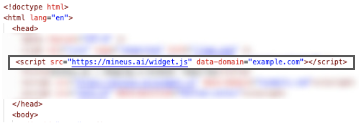 INSERT SCRIPT INTO YOUR WEBSITE